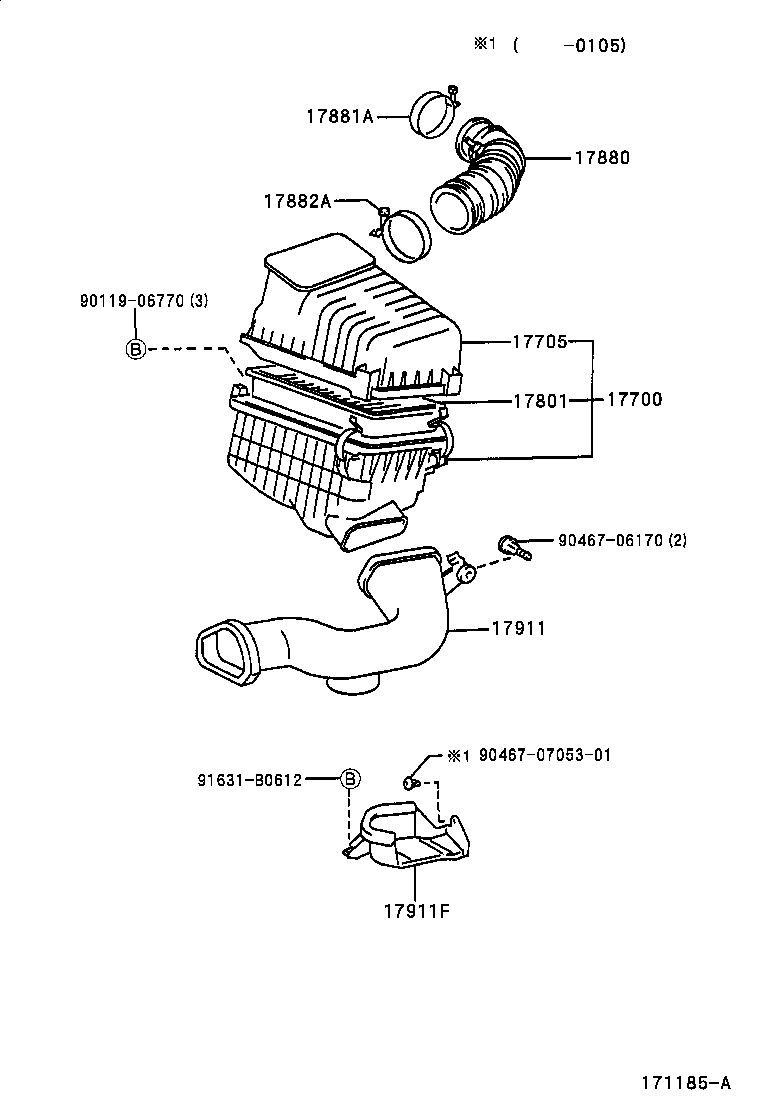 Opel 17801-64060 - Hava filtri furqanavto.az