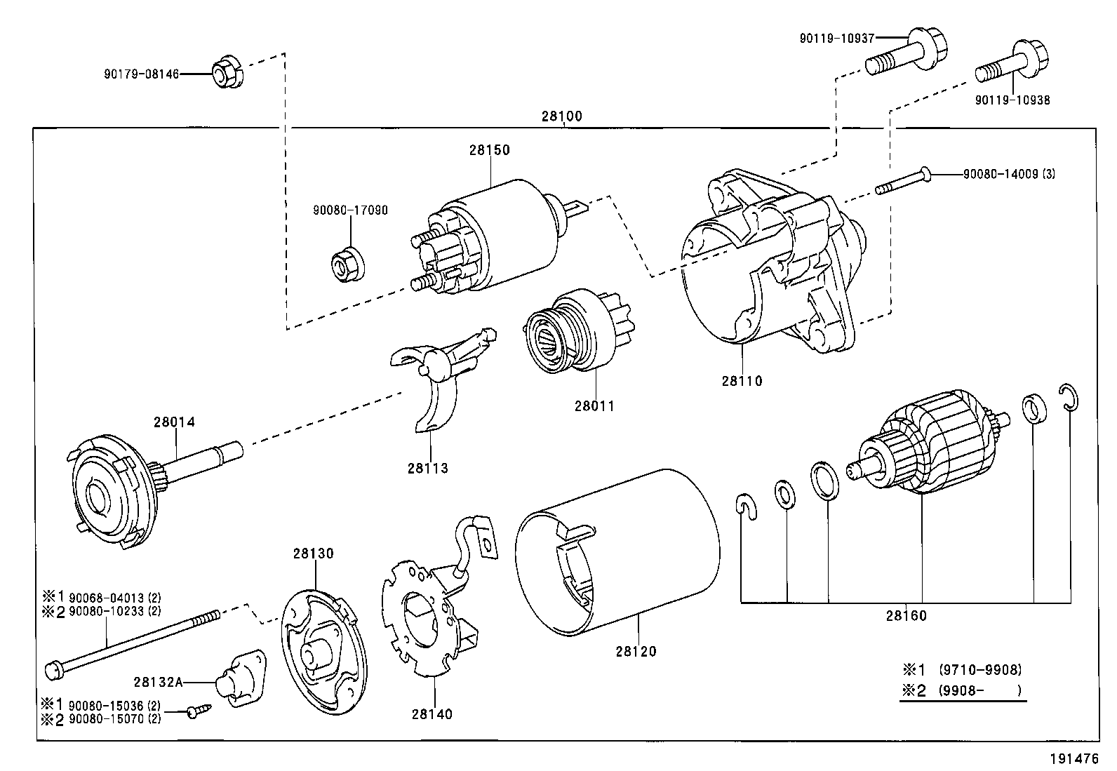 TOYOTA 28100-0B020 - Başlanğıc furqanavto.az