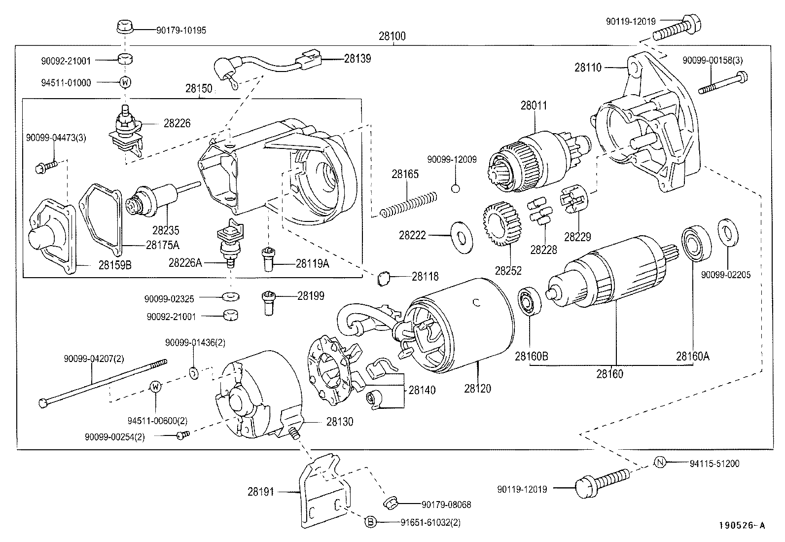 TOYOTA 28100-54320 - Başlanğıc furqanavto.az