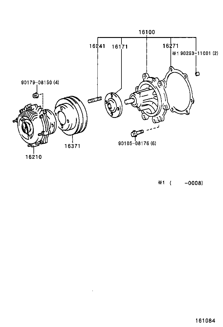 LEXUS 1610059255 - Su nasosu furqanavto.az