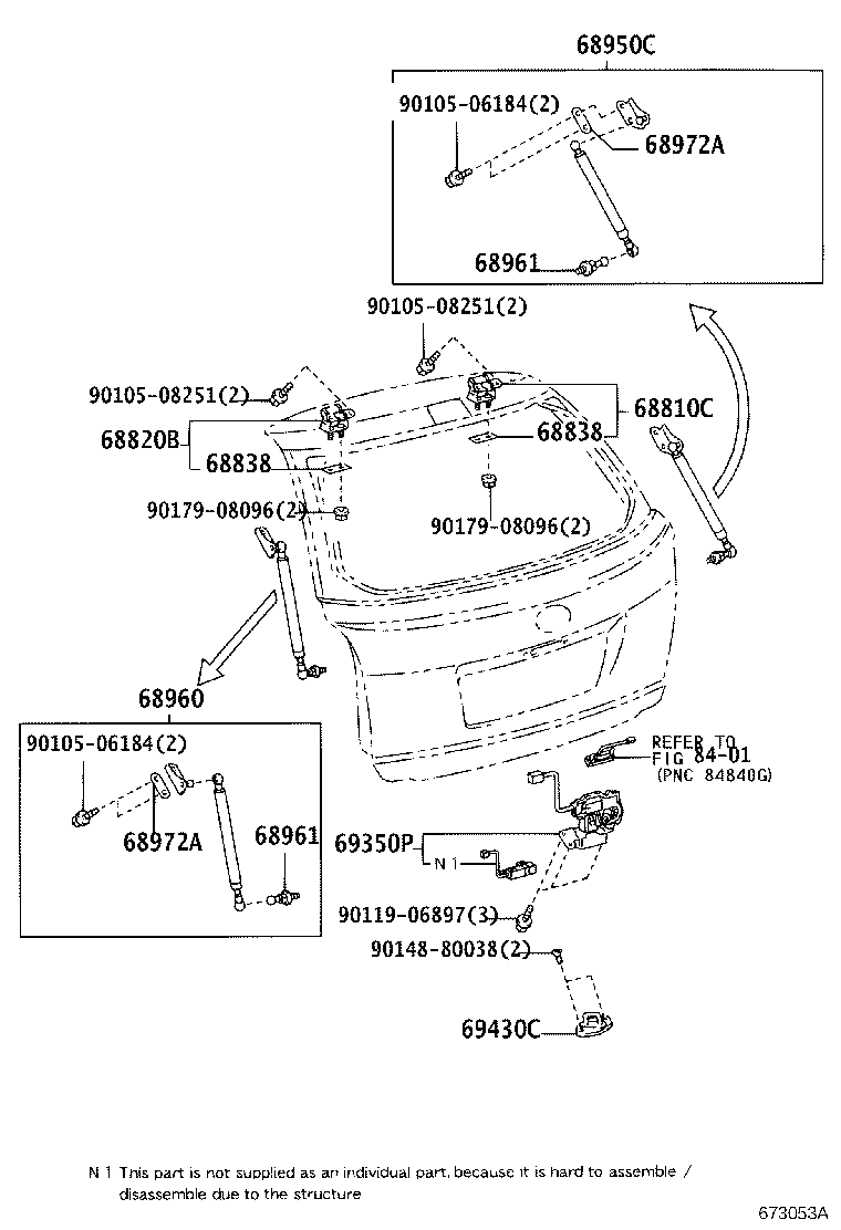 TOYOTA 68960 09250 - Qazlı bulaq, baqaj, yük yeri furqanavto.az