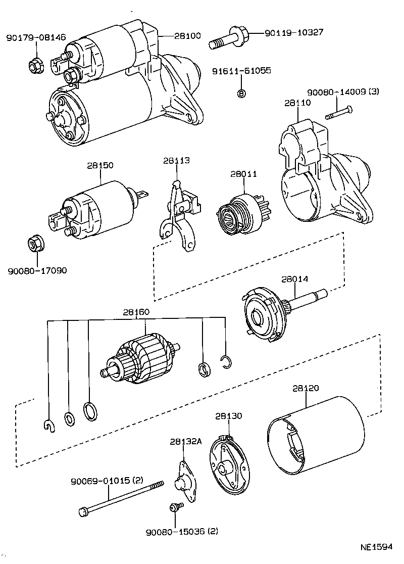 TOYOTA 28100-0B010 - Başlanğıc furqanavto.az