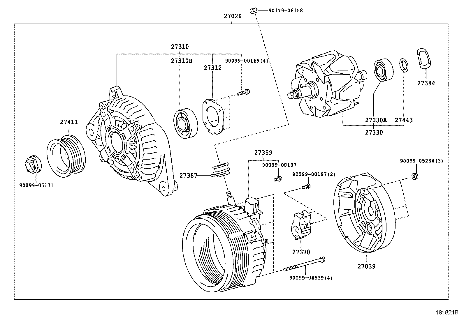 TOYOTA 270600A110 - Alternator furqanavto.az