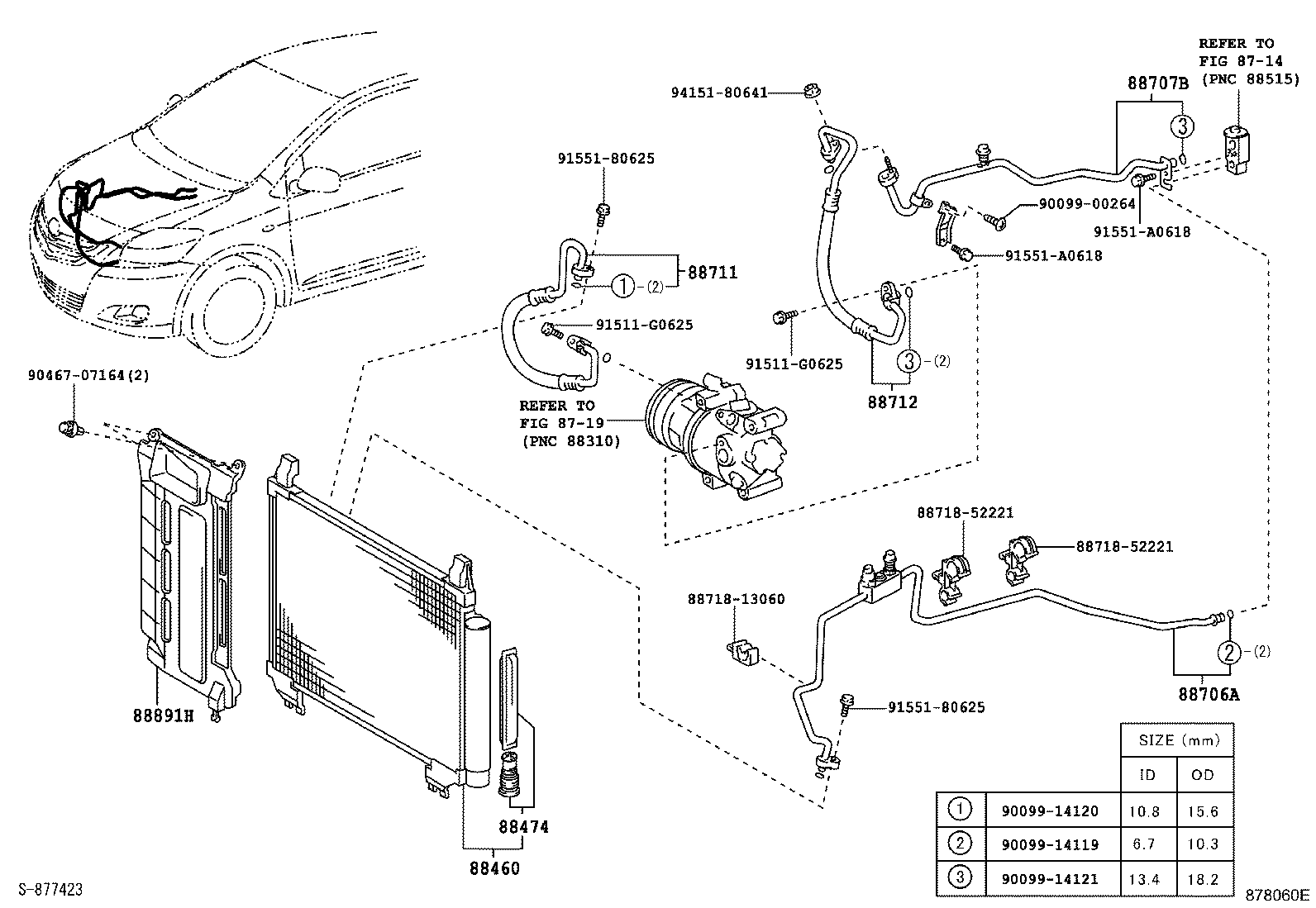 TOYOTA 88460 52130 - Kondenser, kondisioner furqanavto.az