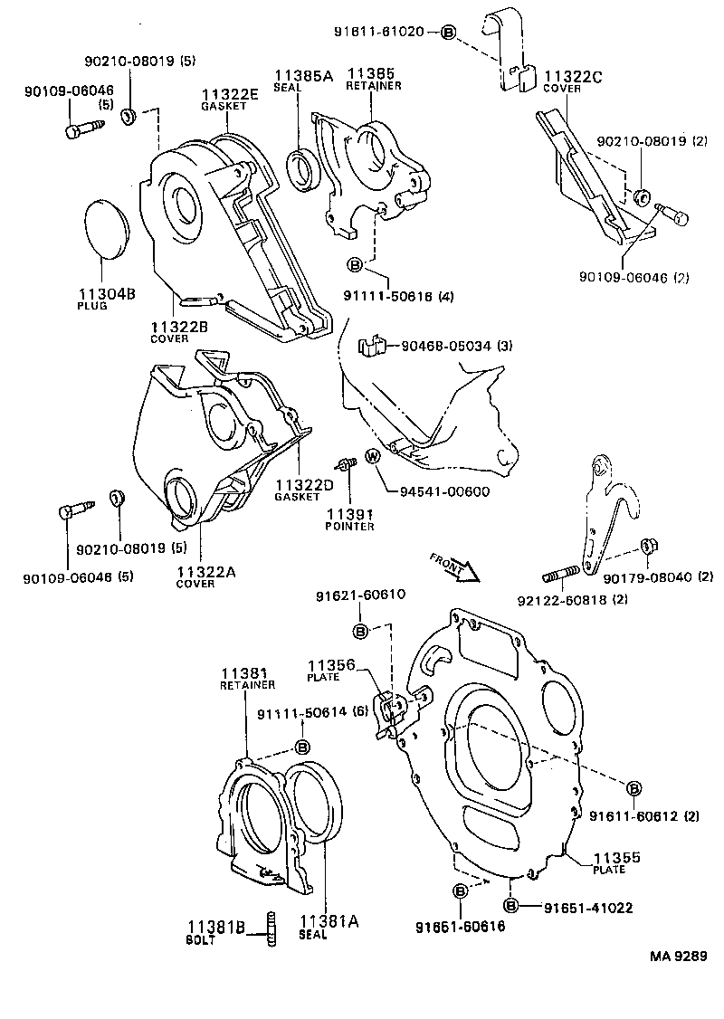 TOYOTA 90311-90005 - Vil möhürü, krank mili furqanavto.az