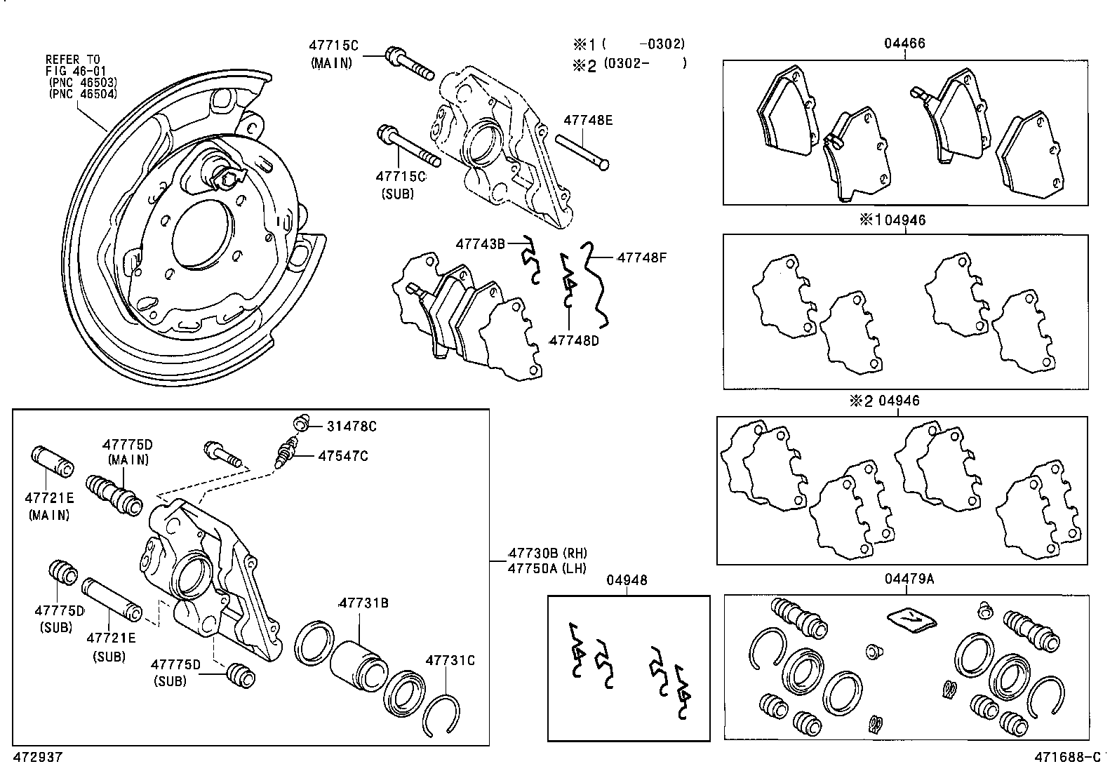 TOYOTA 4775052041 - Əyləc kaliperi furqanavto.az