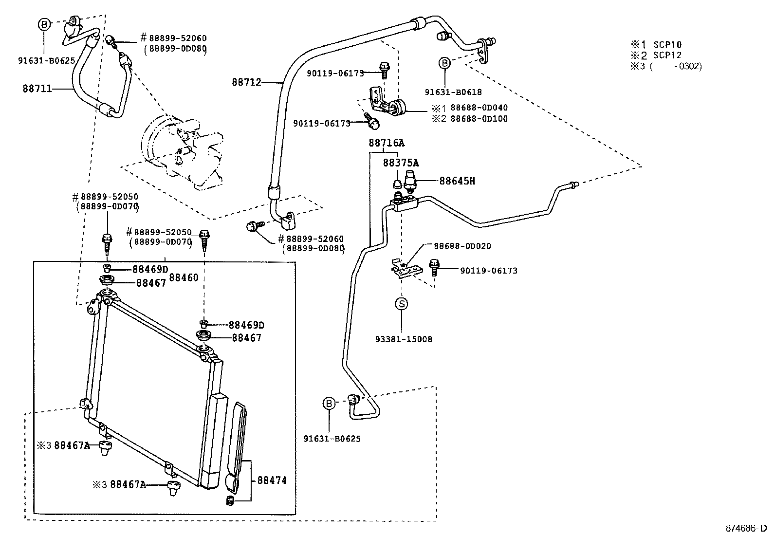 OM 884500D021 - Kondenser, kondisioner furqanavto.az