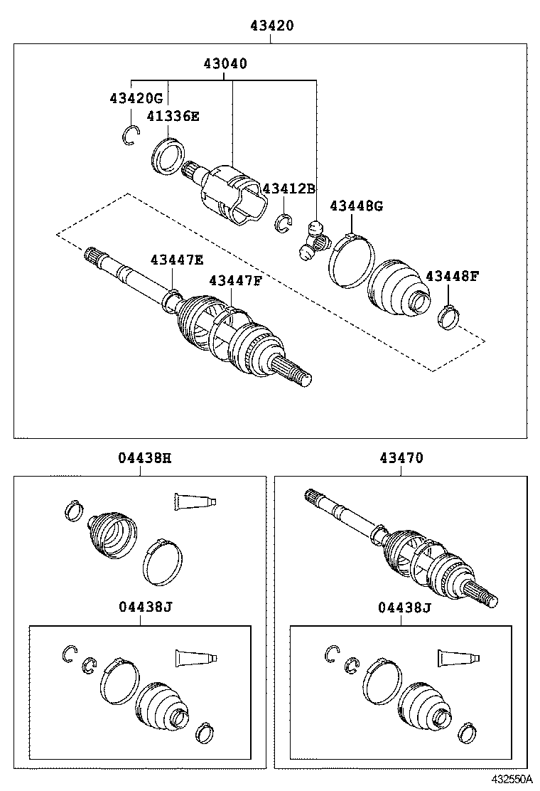 TOYOTA 044280H010 - Körük, sürücü val furqanavto.az