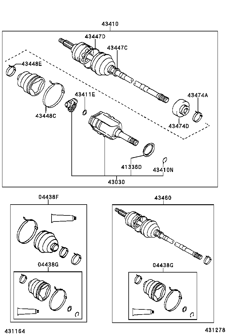 TOYOTA 0442702340 - Körük, sürücü val furqanavto.az