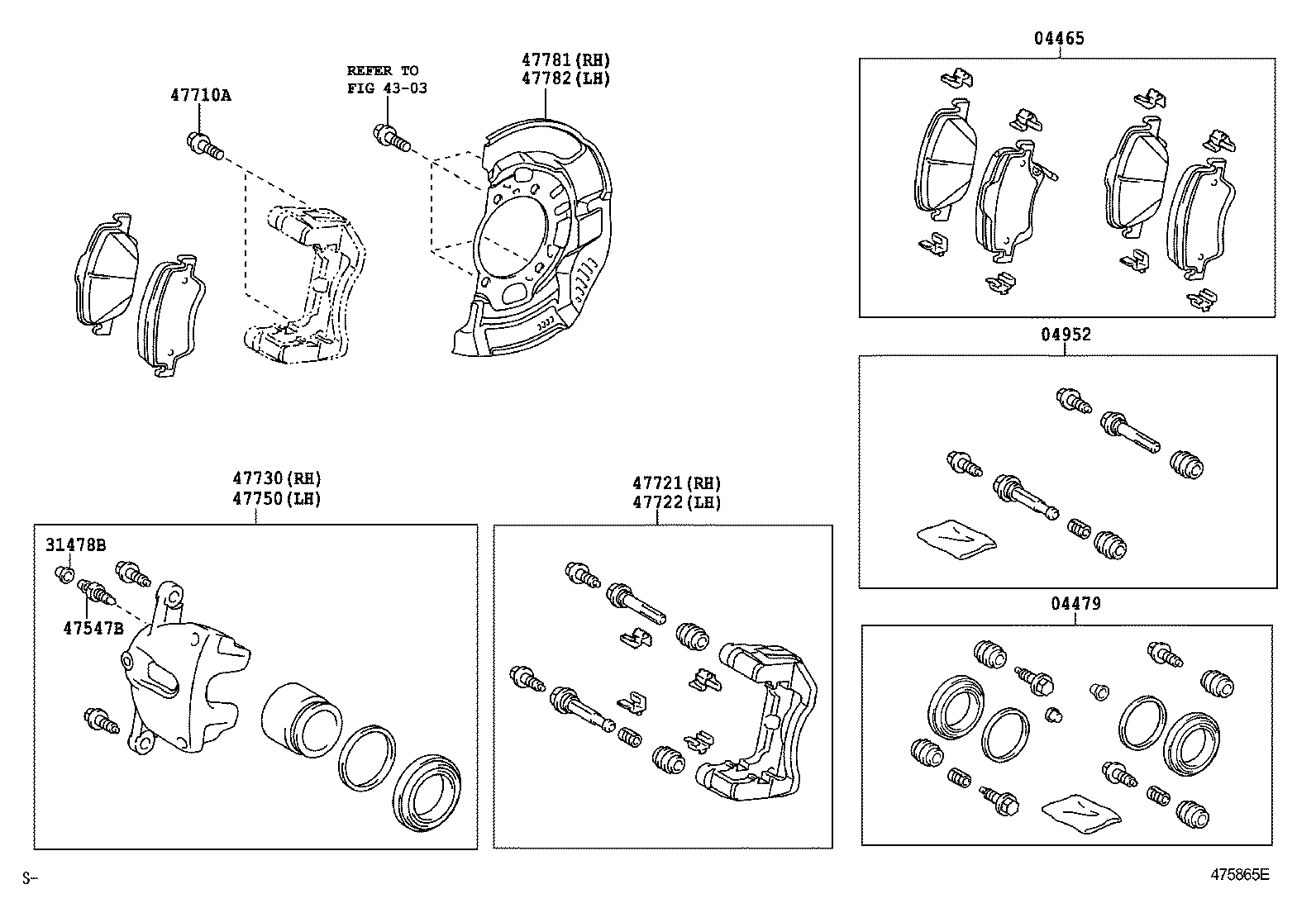 TOYOTA 4775002340 - Əyləc kaliperi furqanavto.az