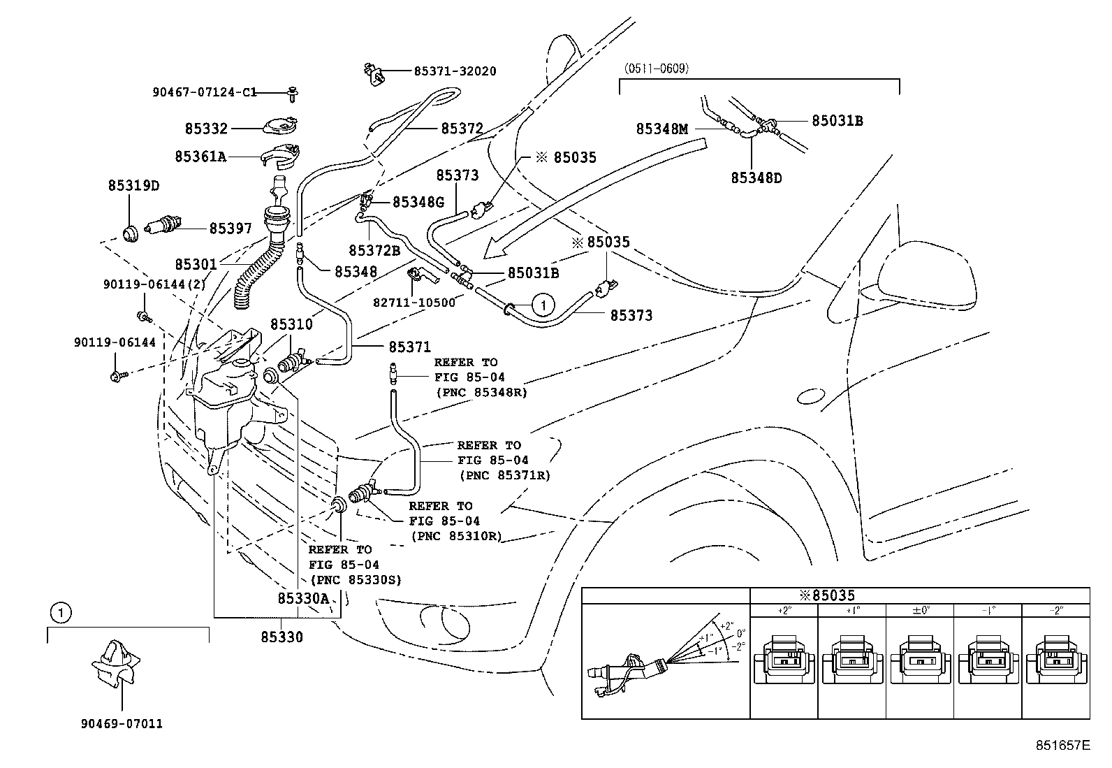 TOYOTA 85330-47010 - Su nasosu, pəncərələrin təmizlənməsi furqanavto.az