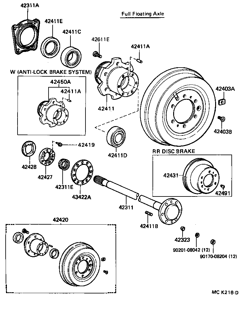 TOYOTA 4242060130 - Əyləc Diski furqanavto.az