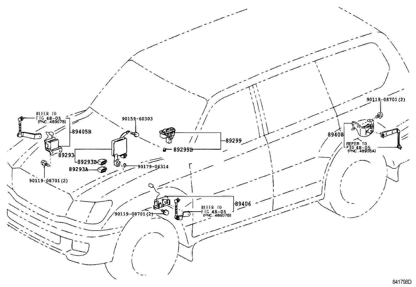 TOYOTA 89406-60011 - İdarəetmə bloku, pnevmatik asma furqanavto.az