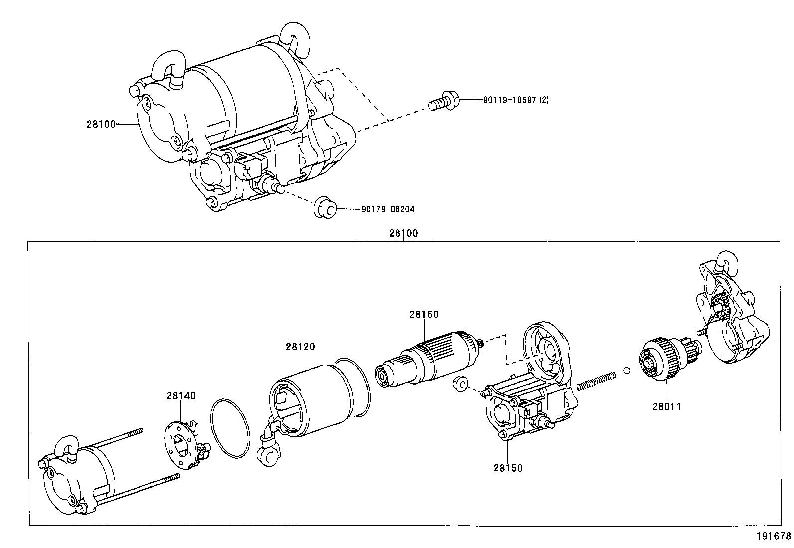 LEXUS 28100-50101 - Başlanğıc furqanavto.az