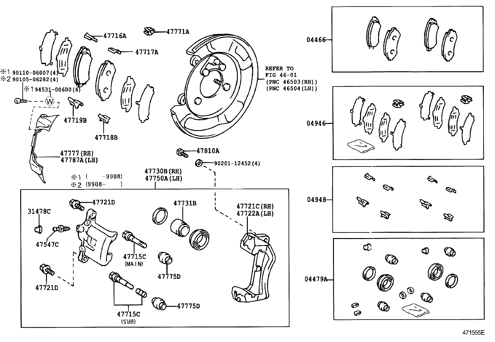 TOYOTA 47730-60101 - Əyləc kaliperi furqanavto.az