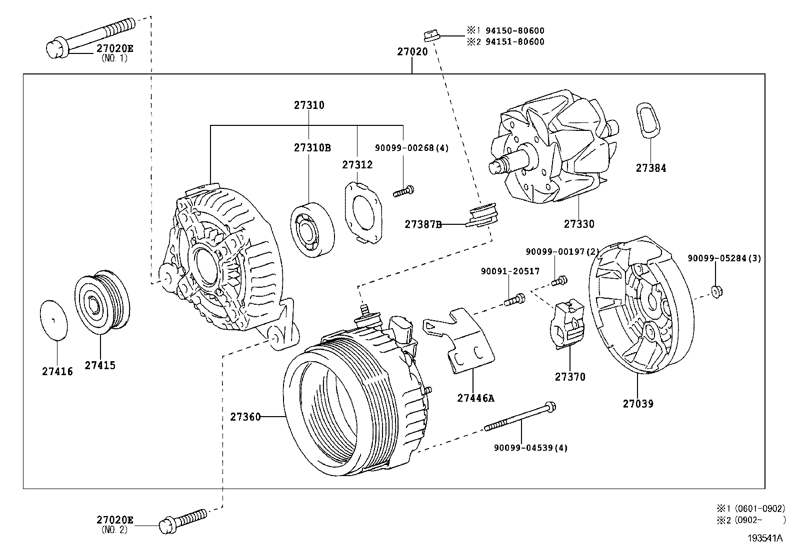 LEXUS 27060-28311 - Kasnak, alternator, sərbəst dönərli mufta furqanavto.az