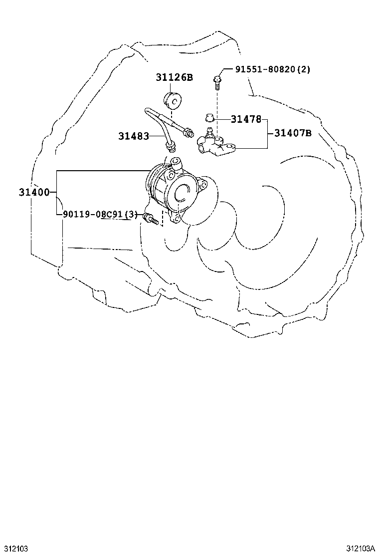 Daihatsu 31400-59015 - Mərkəzi Qullu Silindr, mufta furqanavto.az