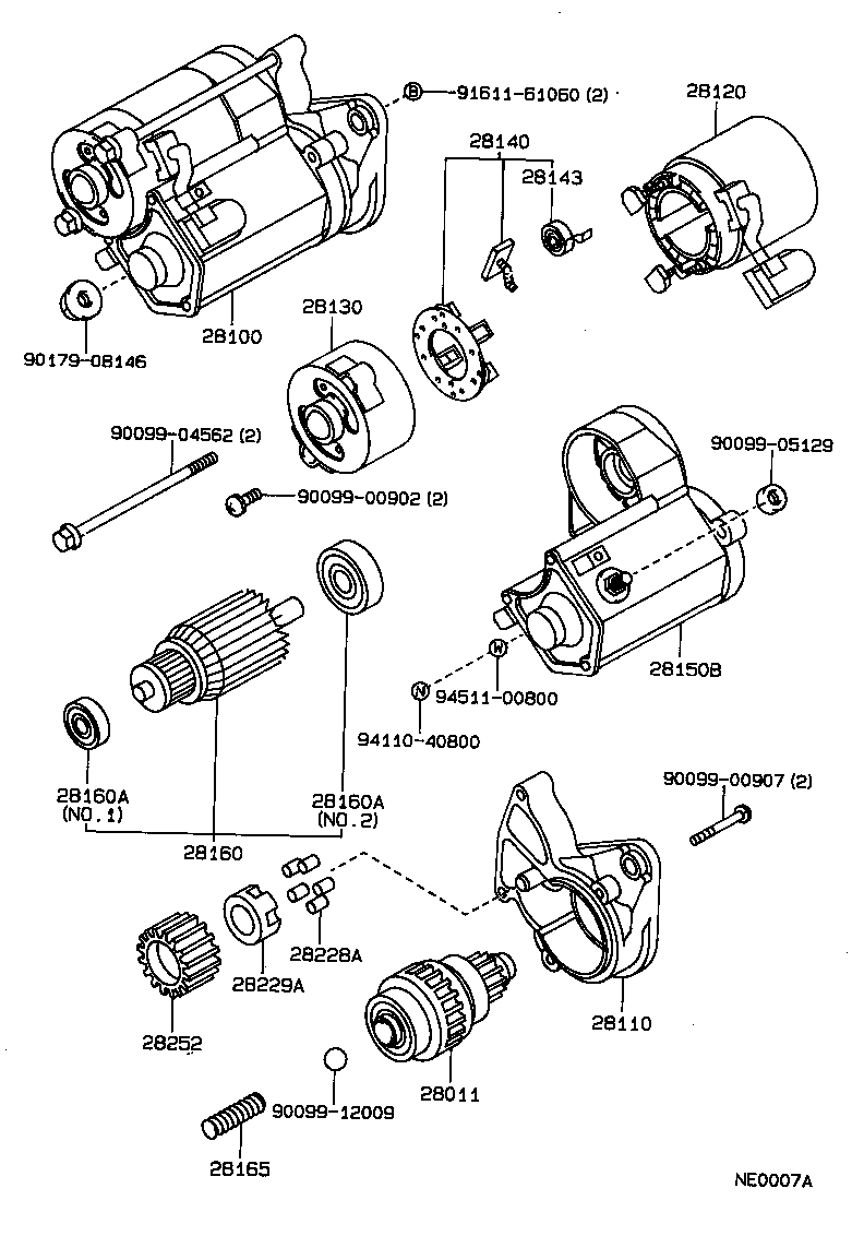 TOYOTA 28100-10030 - Başlanğıc furqanavto.az