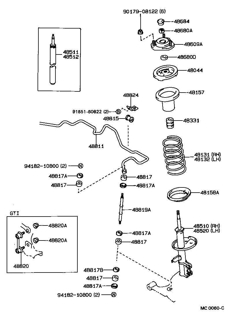 TOYOTA 48510-12531 - Amortizator furqanavto.az