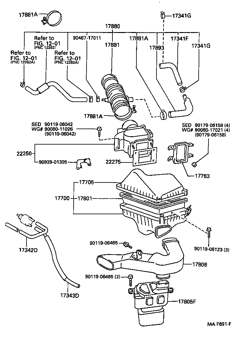 Opel 17801-03010 - Hava filtri furqanavto.az