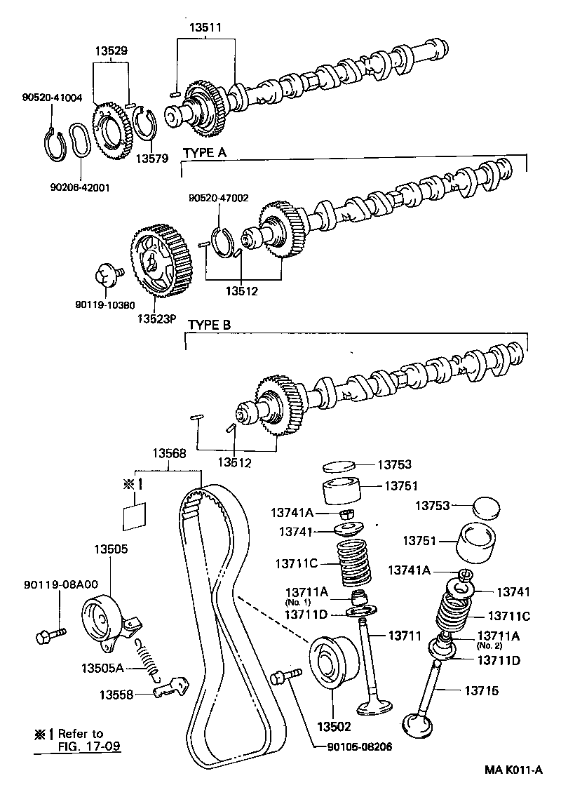 TOYOTA 13568-19106 - Vaxt kəməri furqanavto.az