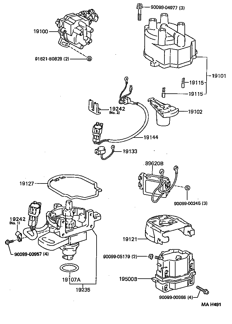 TOYOTA 90919-02164 - Alovlanma bobini furqanavto.az