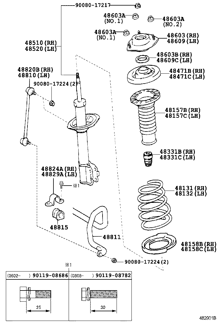 TOYOTA 4881506140 - Dəstək kol, stabilizator furqanavto.az