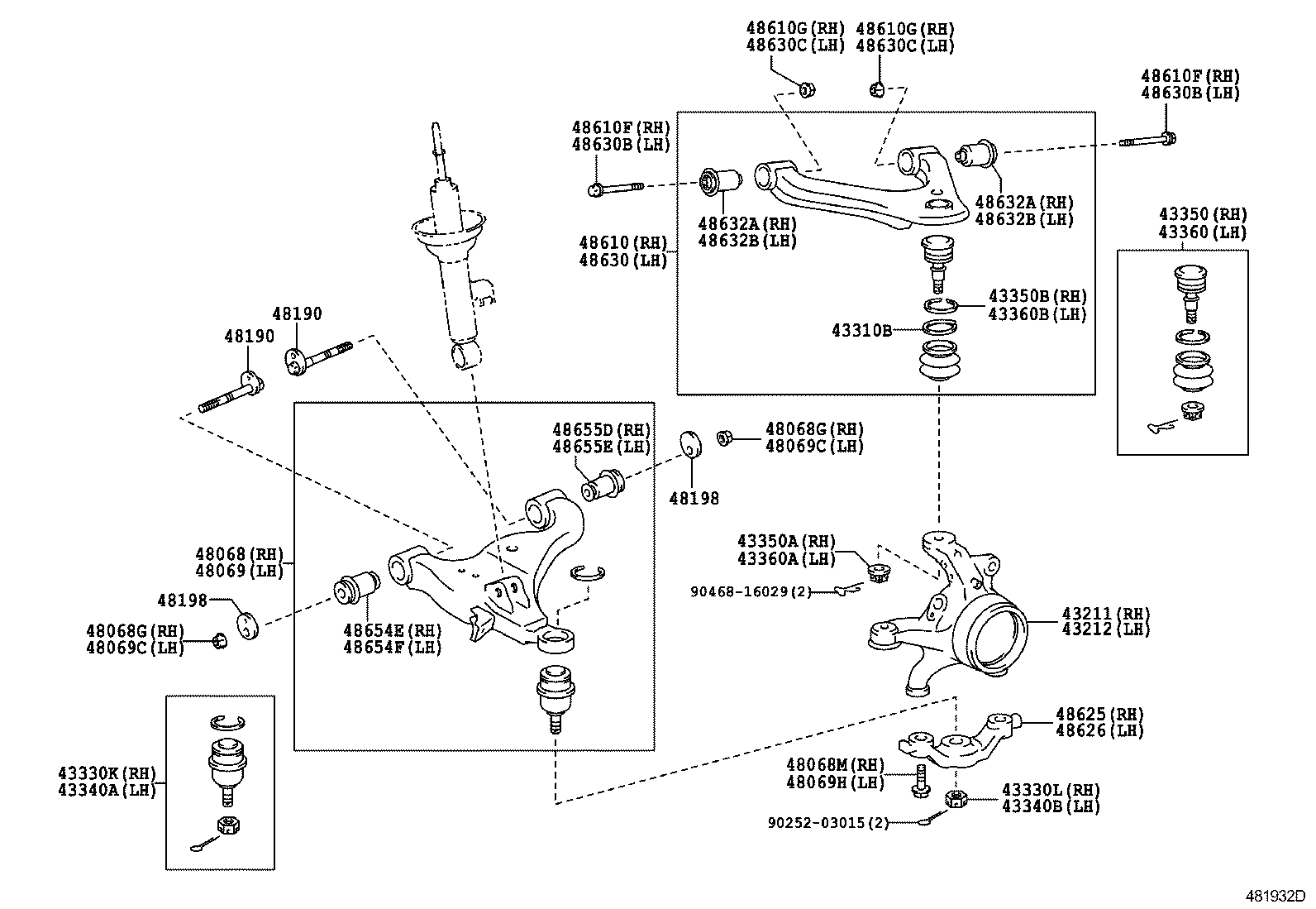 TOYOTA 48610-0K010 - Yolun idarəedici qolu furqanavto.az