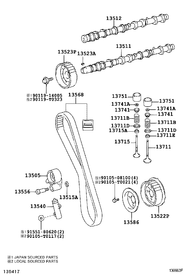 WIESMANN 13568-39015 - Vaxt kəməri furqanavto.az