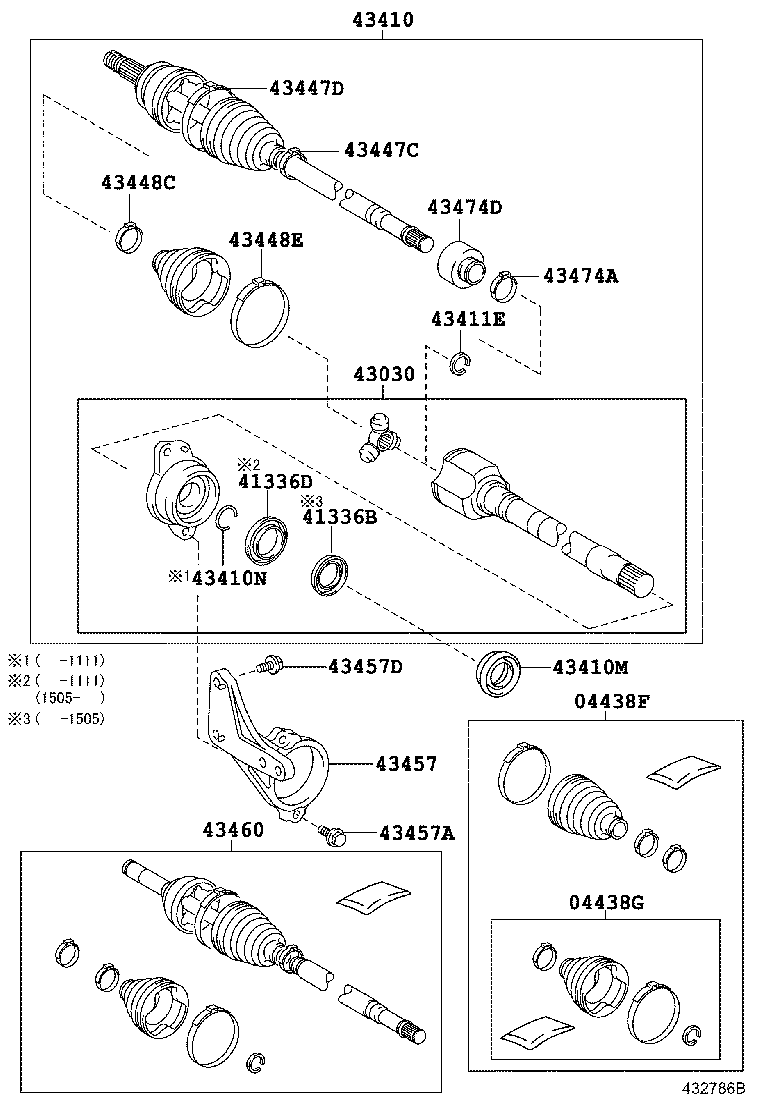 TOYOTA 43030-05220 - Körük, sürücü val furqanavto.az