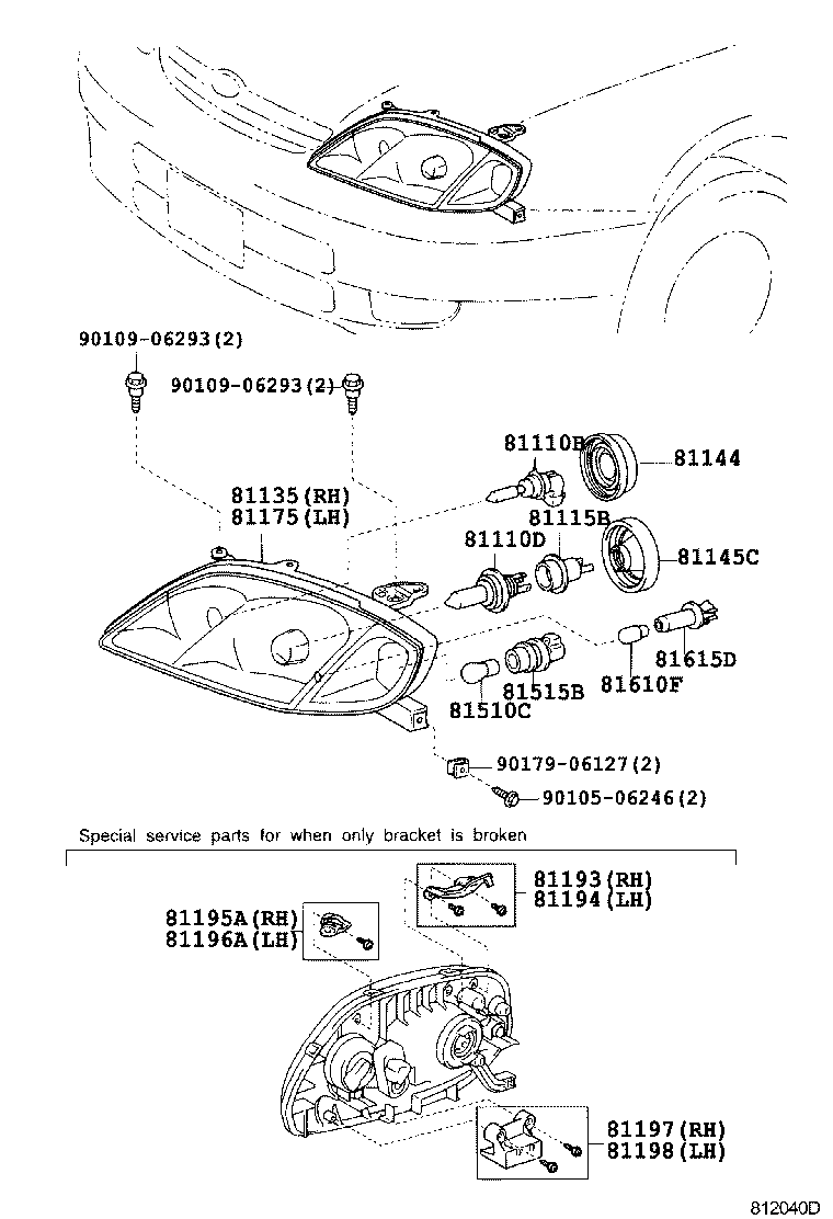 TOYOTA 9008081106 - Lampa, duman işığı furqanavto.az