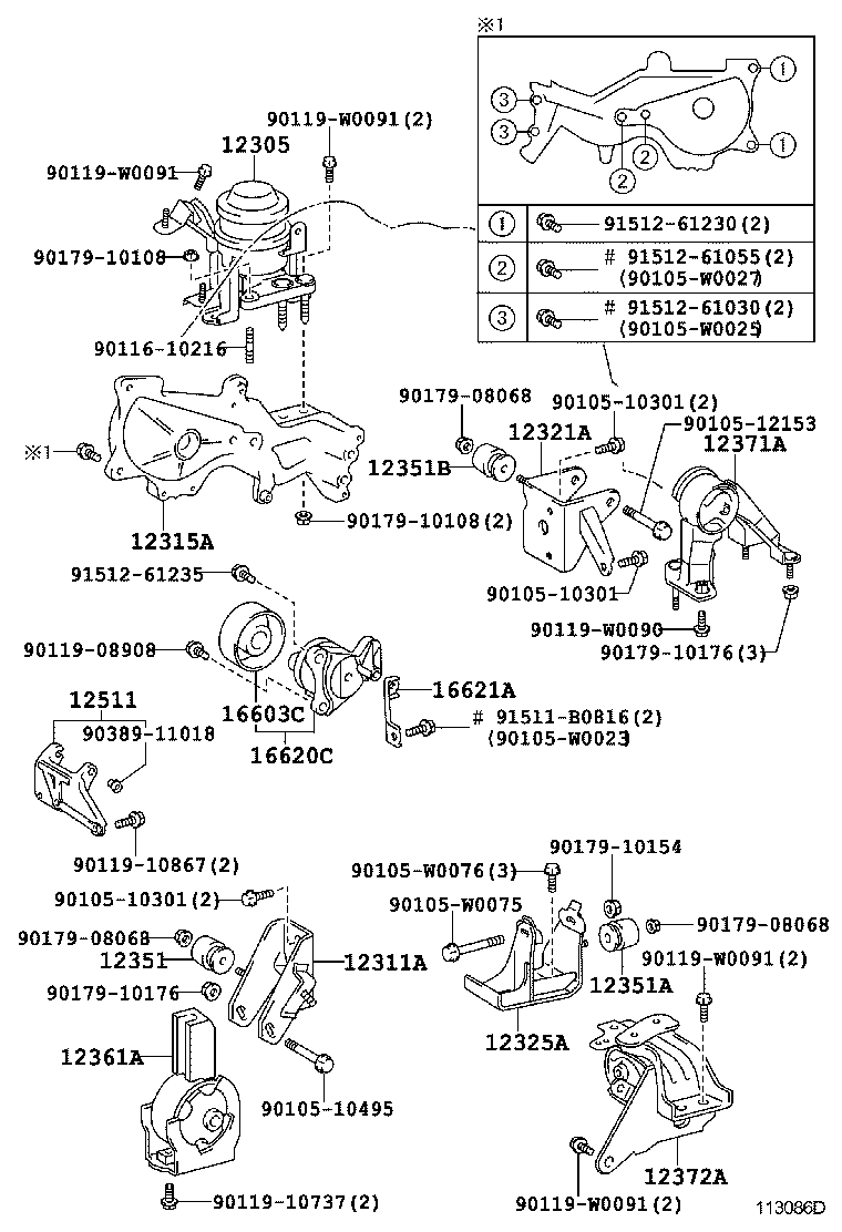 TOYOTA 16620-27021 - Kəmər Dartıcı, v-yivli kəmər furqanavto.az