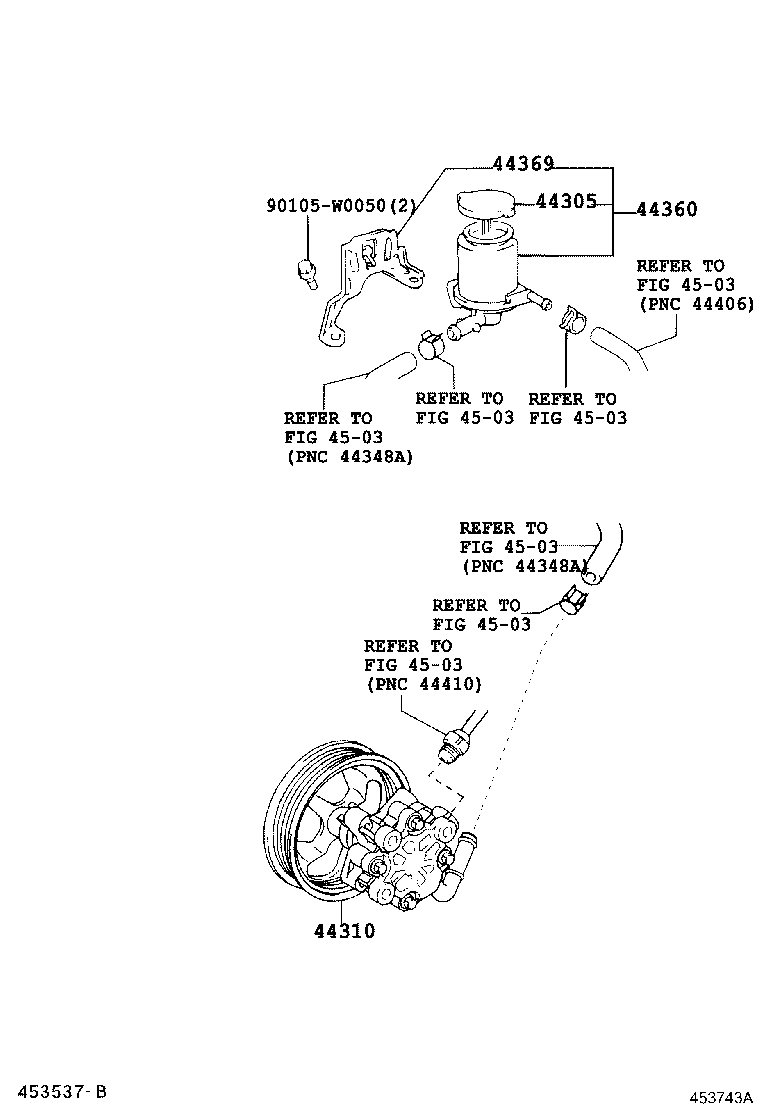 TOYOTA 44310-05100 - Hidravlik nasos, sükan sistemi furqanavto.az