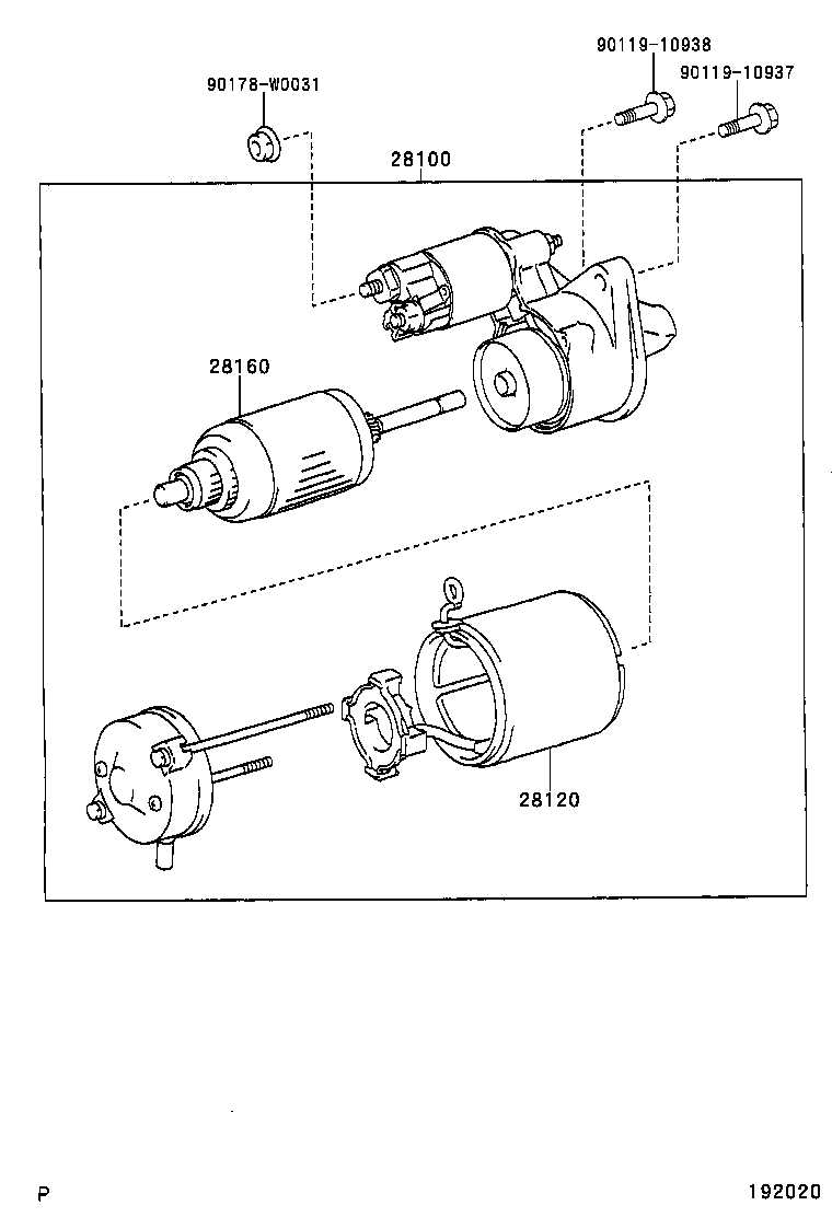 TOYOTA 28100-0G020 - Başlanğıc furqanavto.az