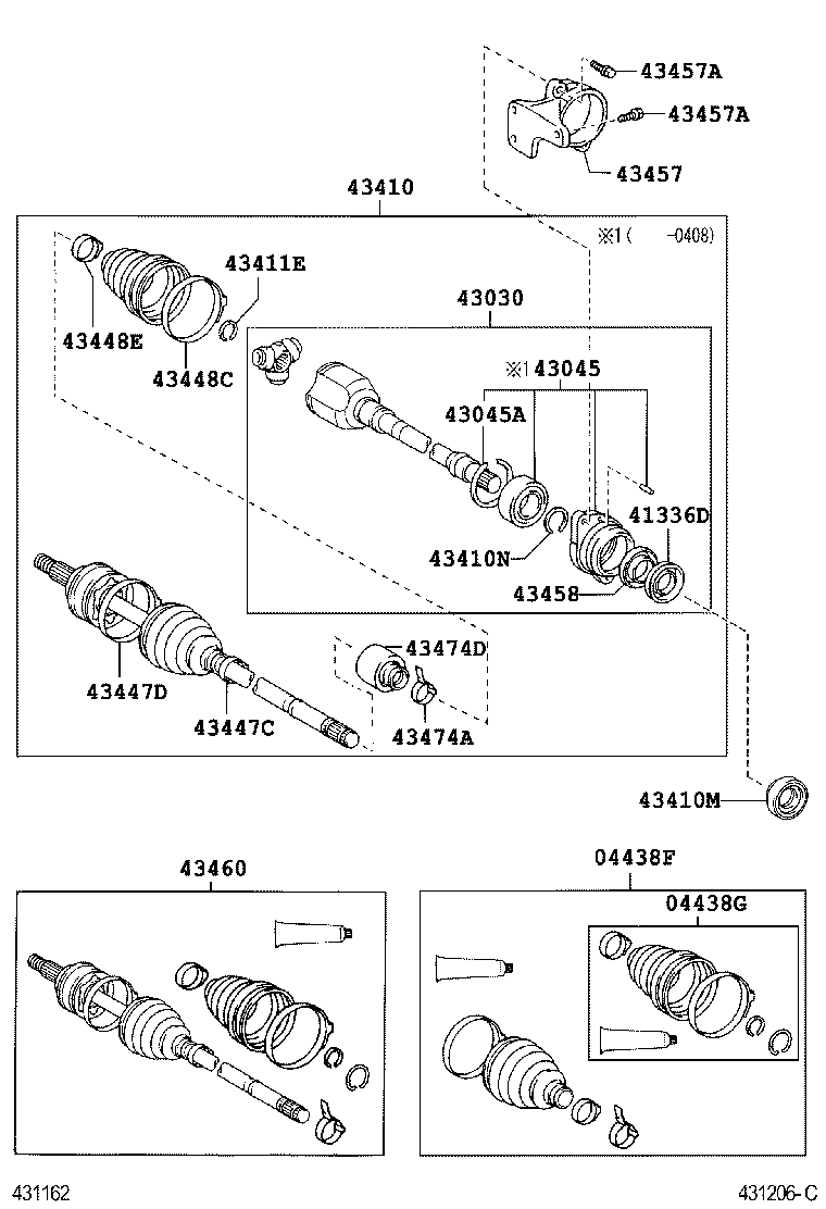 OM 43410-05370 - Sürücü mili furqanavto.az