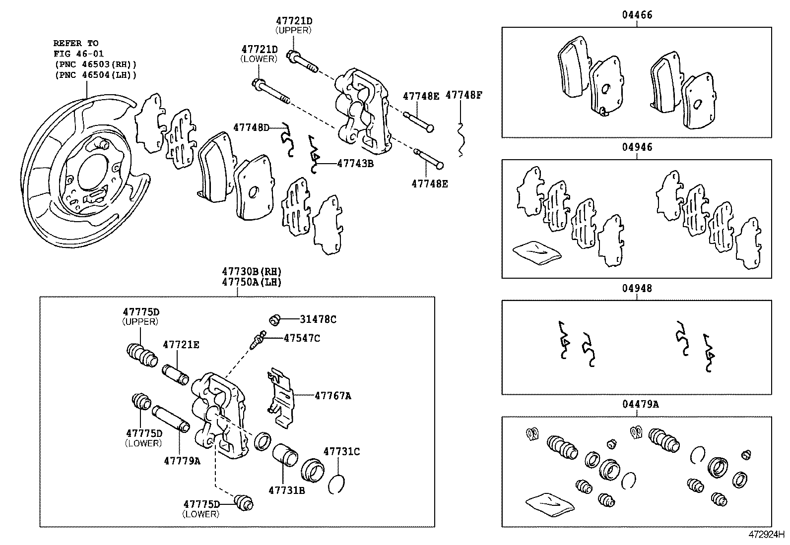 TOYOTA 4775042050 - Əyləc kaliperi furqanavto.az