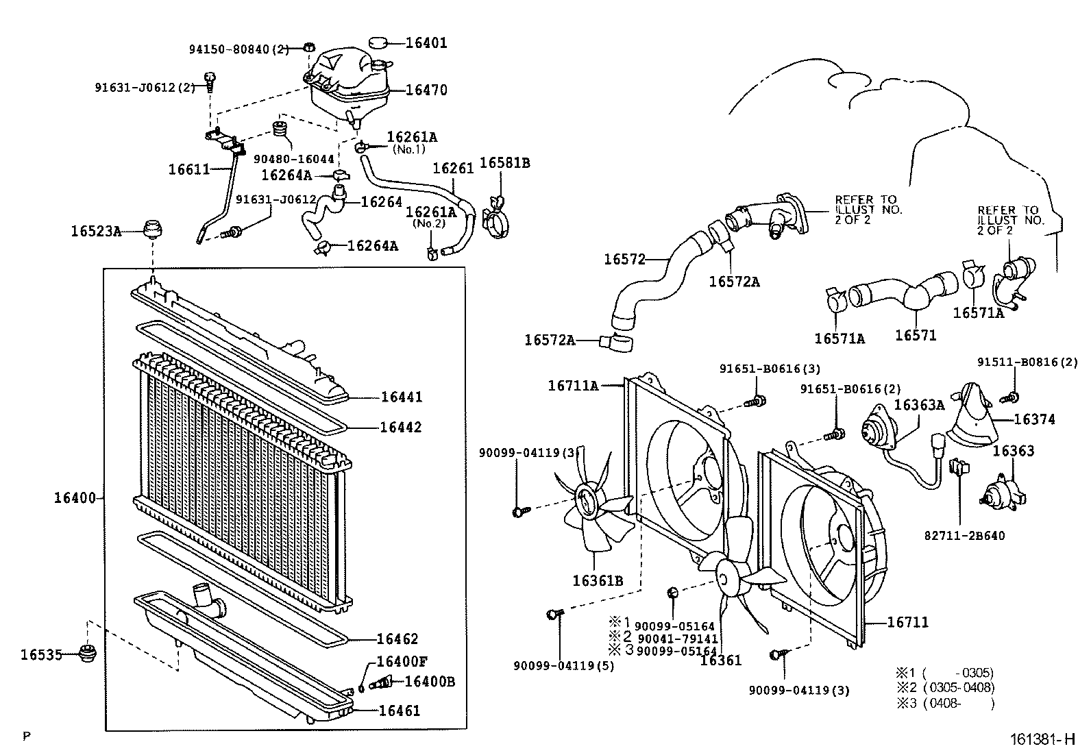 TOYOTA 16361-28070 - Fen, radiator furqanavto.az