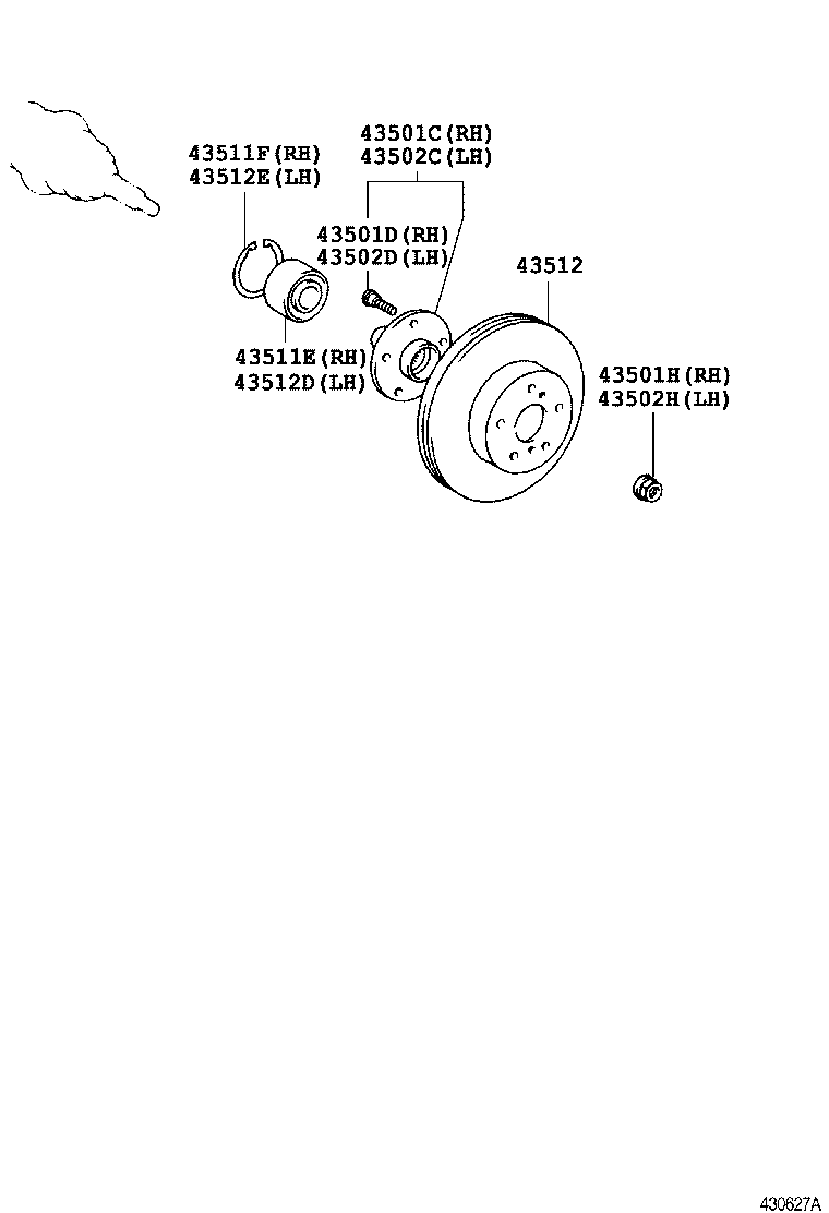 LEXUS 90521-88001 - Təkər qovşağı, podşipnik dəsti furqanavto.az