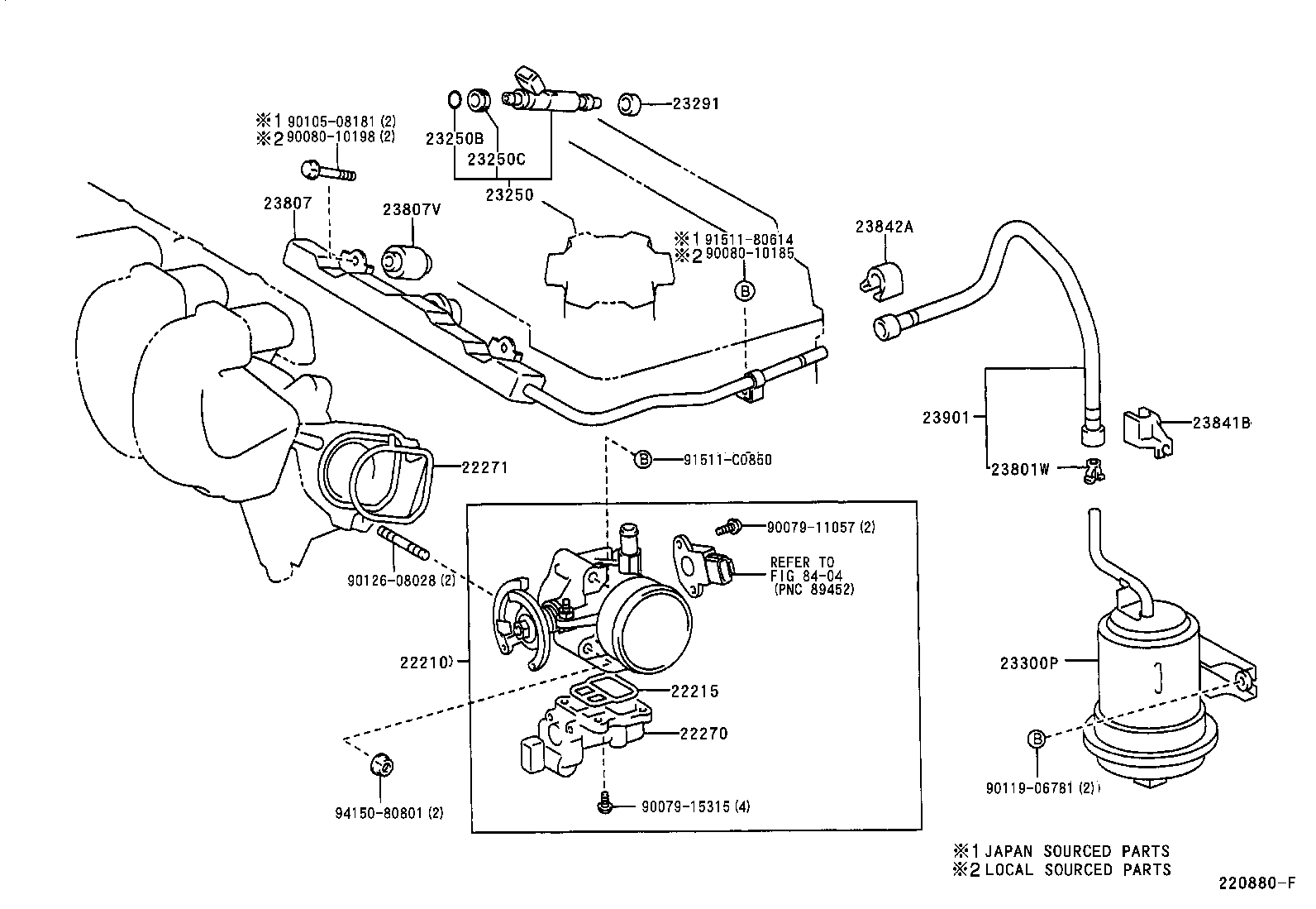 TOYOTA 23300-22020 - Yanacaq filtri furqanavto.az