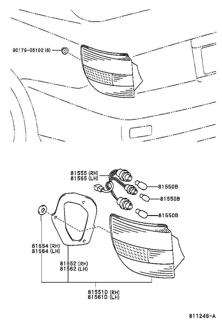 TOYOTA 90981-11039 - BULB(FOR REAR COMBINATION LAMP) furqanavto.az