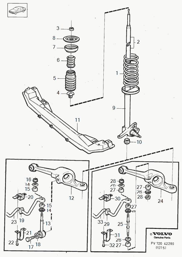 Volvo 1205991 - Montaj, stabilizator birləşmə çubuğu furqanavto.az