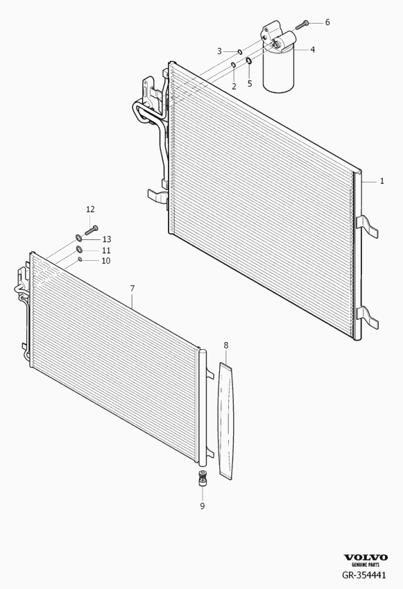 FORD 30794544 - Kondenser, kondisioner furqanavto.az