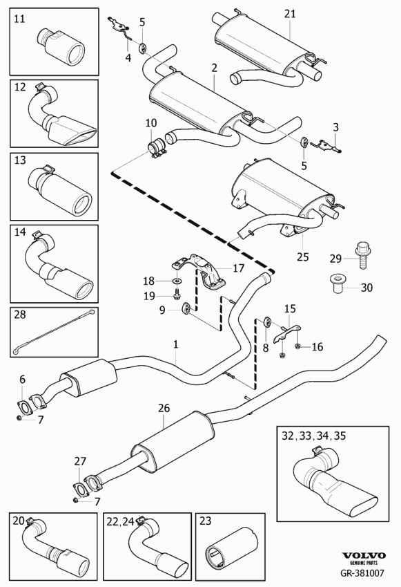 FORD 30657359 - Saxlama braketi, səsboğucu furqanavto.az