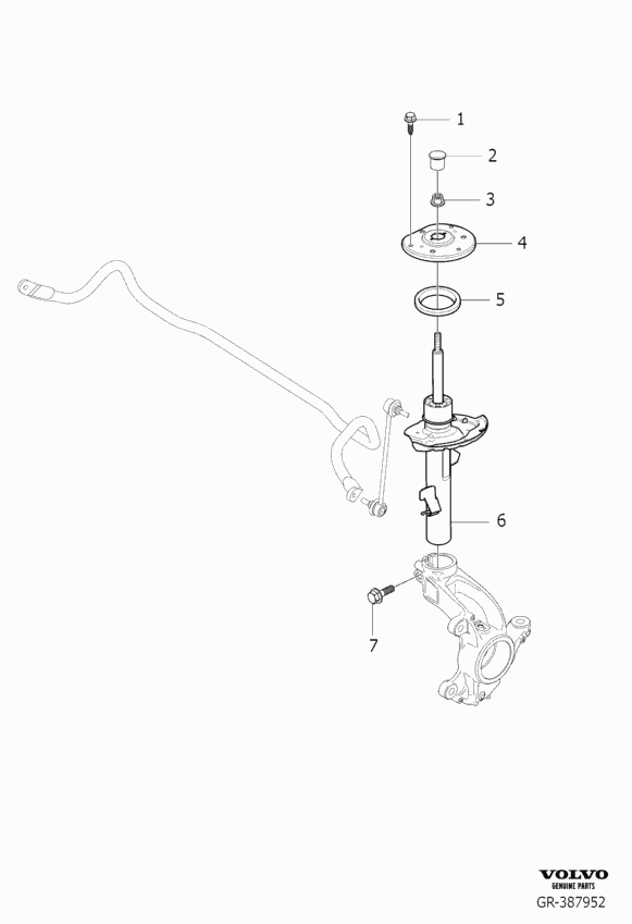 Volvo 31340605 - Üst Strut Montajı furqanavto.az