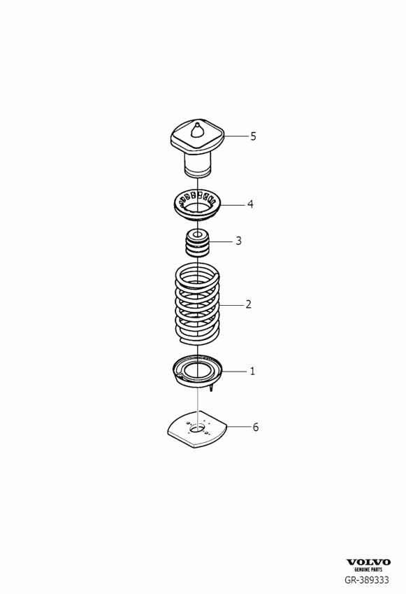 Volvo 31277310 - Rezin tampon, asma furqanavto.az