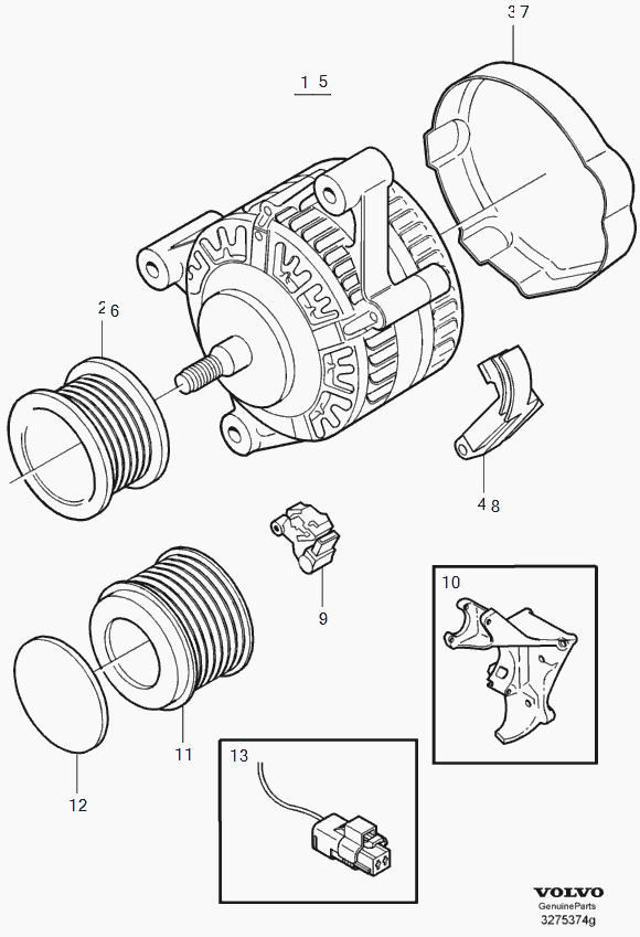 Volvo 8251645 - Alternator furqanavto.az