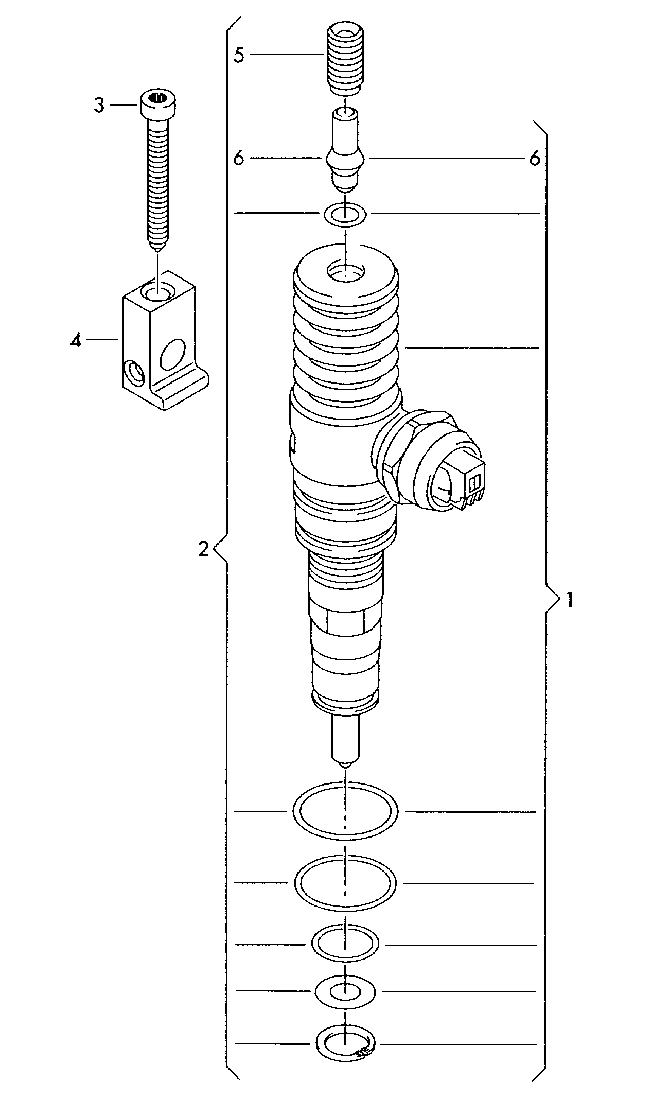 VW 038 198 051 C - Təmir dəsti, nasos-ucluq qurğusu furqanavto.az