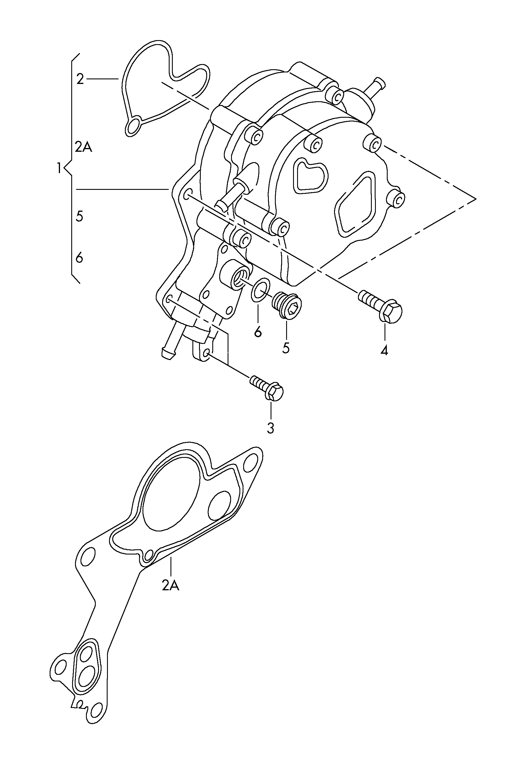 VW 038 145 209 Q - Vakuum nasosu, əyləc sistemi furqanavto.az