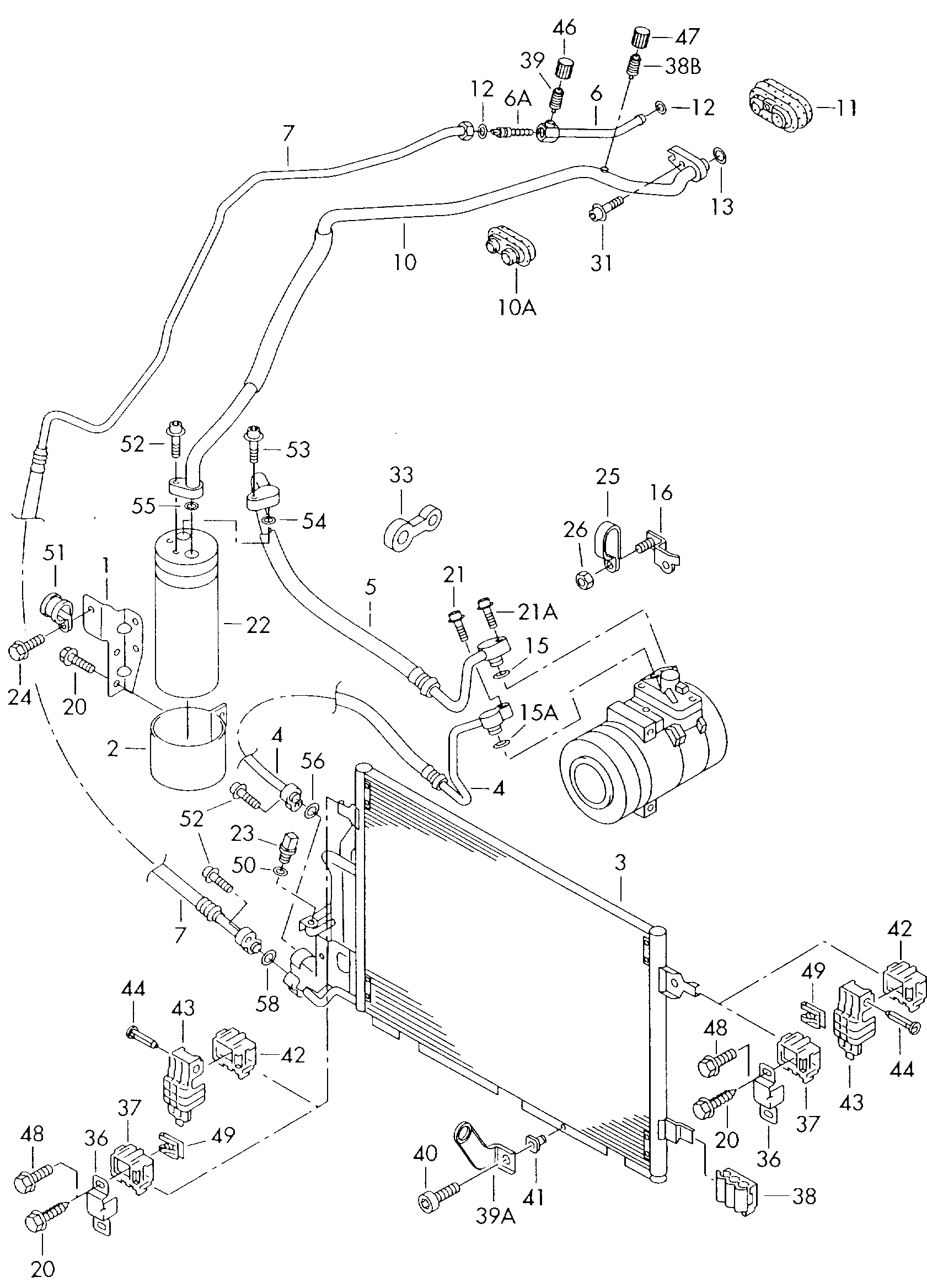 AUDI 3B0 260 401B - Kondenser, kondisioner furqanavto.az