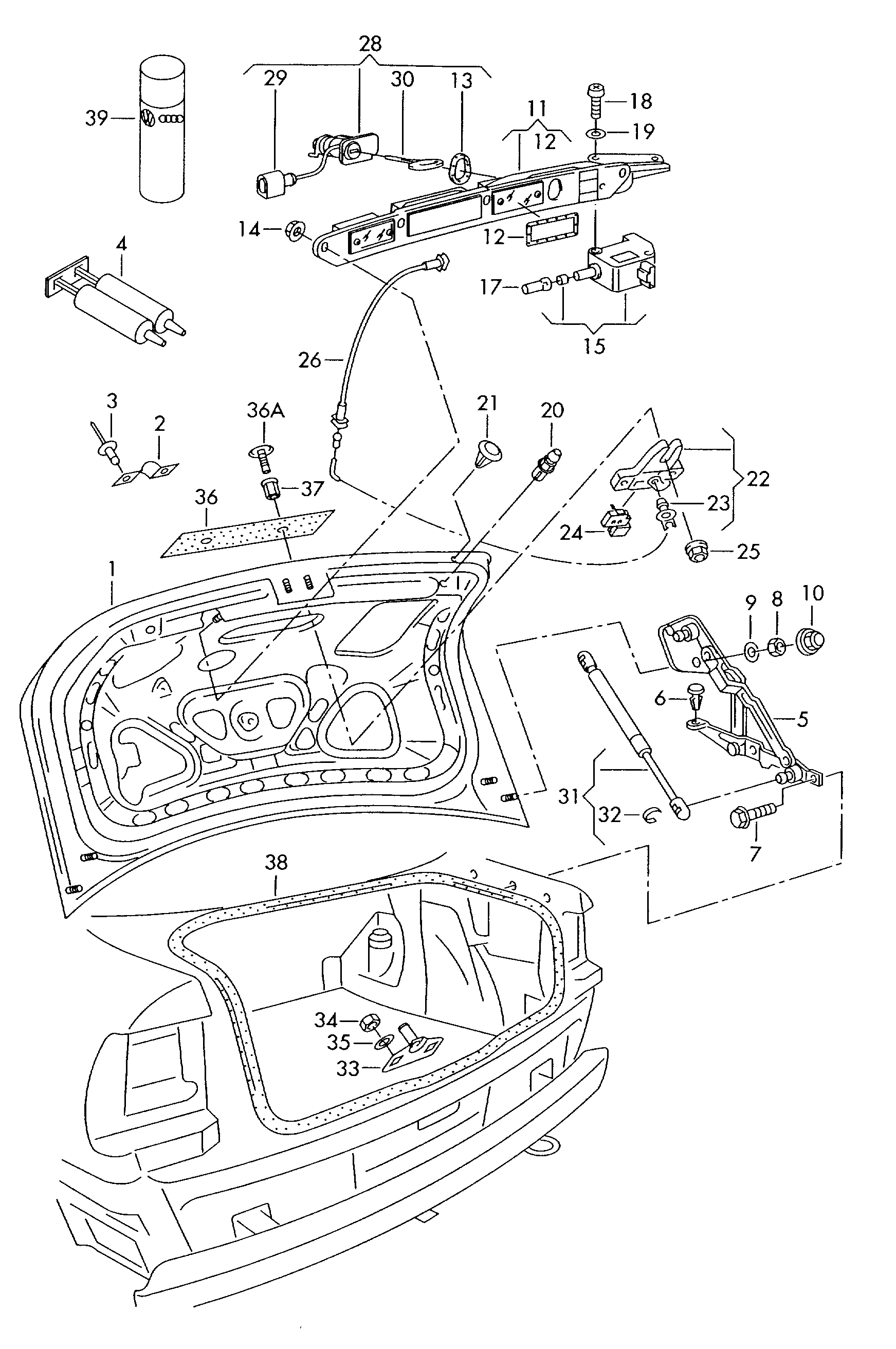 AUDI 3B5 827 550 E - Qazlı bulaq, baqaj, yük yeri furqanavto.az